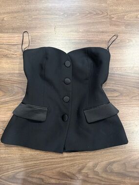 Zara mixed satin effect bustier